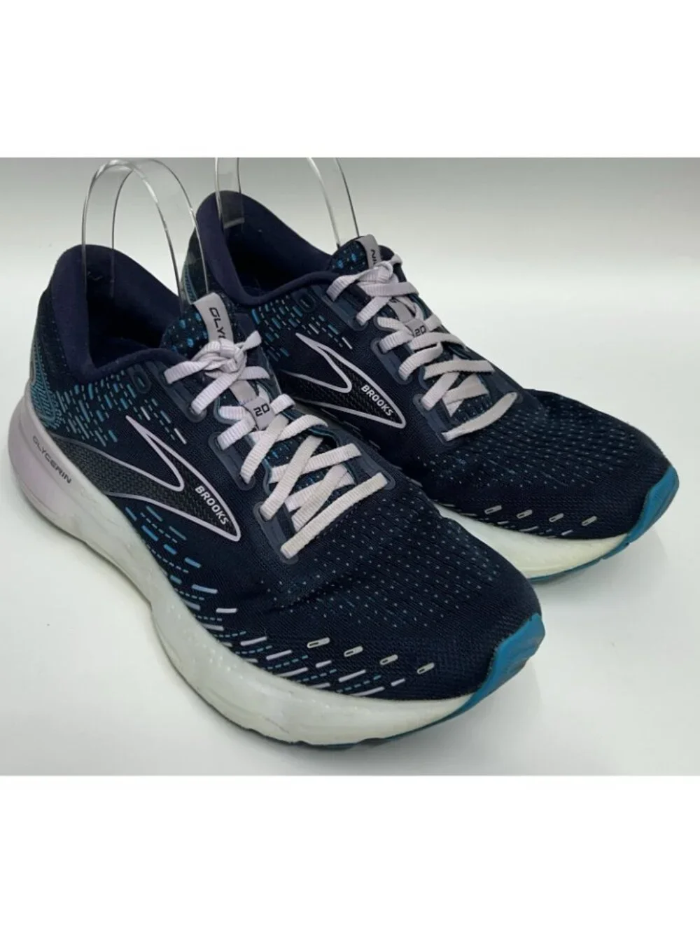 Brooks Glycerin 20 Womens Size 10B Running Shoes Peacoat/ Ocean/Pastel Lilac